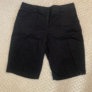 AB Studio black size 10 cargo style shorts